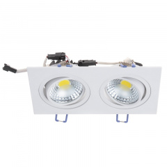 Светильник потолочный led встроенный Brille 10W LED-173 Белый Золотоноша