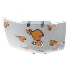 Светильник настенно-потолочный Brille 60W W-482 Белый Цумань