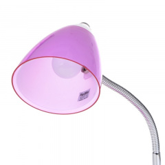 Настольная лампа в современном стиле офисная Brille 40W MTL-28 Хром Лозова