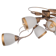 Люстра Brille Флористика 60W E14 Коричневый Фастов