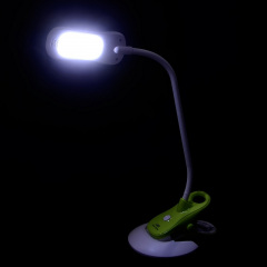 Настольная лампа LED в современном стиле на прищепке Brille 5W SL-58 Зеленый Херсон
