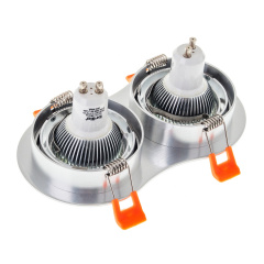 Поворотный точечный светильник Brille 40W HDL-DT 108 Серебристый 36-253 Ромни