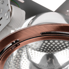 Светильник потолочный встроенный Brille 52W DL-01 Золотистый Первомайськ