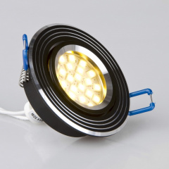 Точечный светильник Brille 20W HDL-DS Черный 162305 Кам'янка-Дніпровська