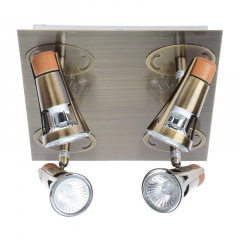 Светильник спот Brille Металл 50W HTL-98 Бронзовый 176303 Ковель