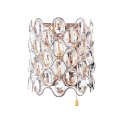 Бра LED хрустальное с выключателем Дворцовый Brille 40W BCL-485 Золотистый Кам'янець-Подільський