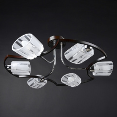 Люстра потолочная Brille 40W E14 Хром Фастов