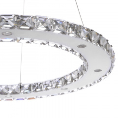 Люстра Brille Хрустальные кольца LED 33W Хром Боярка