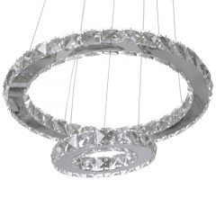 Люстра Brille Хрустальные кольца LED 48W Хром Днепр