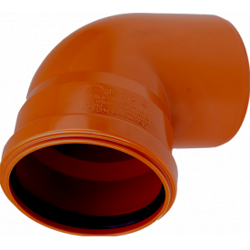 Коліно каналізаційне з ПВХ Magnaplast Ø110/67°