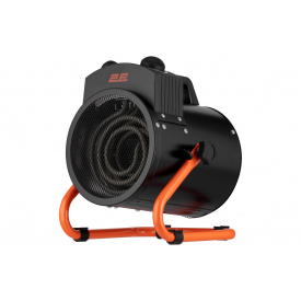 Тепловая пушка электрическая для дома 2E Stainless AHT2000 2 кВт 20 м.кв black