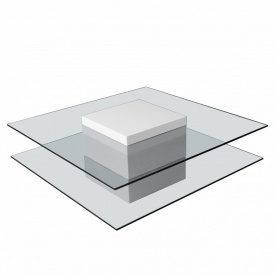 Стол журнальный Brille Hi-tech UH80 Белый F11-003