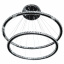 Люстра Brille LED 128W Хром Хуст