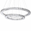 Люстра Brille Хрустальные кольца LED 72W Хром Прилуки