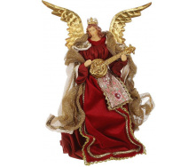 Статуэтка Christmas Angel Red 22х16х30 см BonaDi Разноцветный DP231186