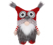 Декоративная игрушка Gnome with owl hat 31 см Разноцветный BonaDi DP232202