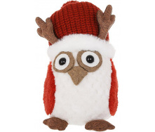 Декоративная игрушка Owl in a New Year's hat 34 см BonaDi Разноцветный DP232226