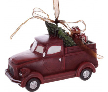 Светодиодные новогодние игрушки Christmas tree car набор 4 шт 12х5.5х7 см BonaDi Разноцветный DP232289