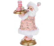 Новогодняя фигурка Santa with macarons 11х16 см Разноцветный BonaDi DP232256