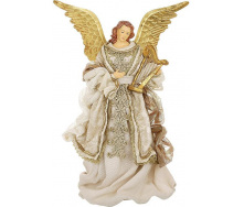 Статуэтка Christmas Angel с арфой 28х20х40 см BonaDi Разноцветный DP231184