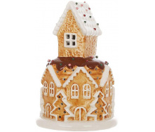 Светодиодная елочная игрушка BonaDi Gingerbread House 11.5х17 см Разноцветный DP232306