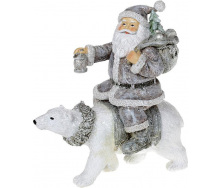 Фигура Santa Christmas Lantern grey BonaDi DP186310