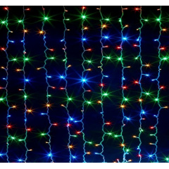 Гирлянда штора FMA Водопад 480 RGB led 3х3 м Мультицвет (1503589471) Покровск