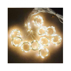 Светодиодная гирлянда штора Led Капли росы на 200 светодиодов 3*2 м Белый теплый Київ