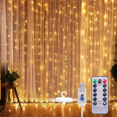 Светодиодная водонепроницаемая гирлянда-занавес Штора Sunnest 3*3м 300LED USB c Пультом (SUN-300L) Хмельницький