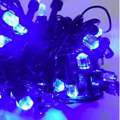Светодиодная гирлянда Led Кристаллы на 100 светодиодов электрическая с контроллером синяя Енергодар