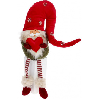 Декоративная игрушка Gnome with a heart 51 см BonaDi Разноцветный DP232373