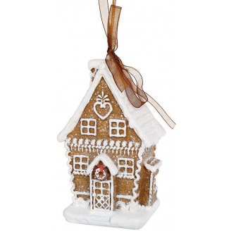 Елочные игрушки набор BonaDi Gingerbread house 7х6х11 см Разноцветный 6 шт DP232299