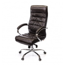 Крісло АКЛАС Каміль CH MB Коричневе (натуральна шкіра)