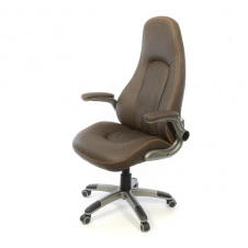 Крісло АКЛАС Лоренсо TILT Коричневий (Wax PU 421 темно-коричневий)