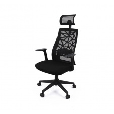 Крісло АКЛАС Капра SR(L) Чорний (Чорний/Чорний)