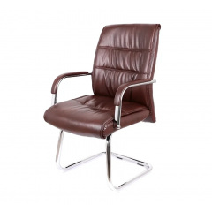 Крісло конференційне АКЛАС Візеу CF коричневе Орехов