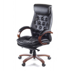 Крісло АКЛАС Лаціо EX MB Чорне Хмельник