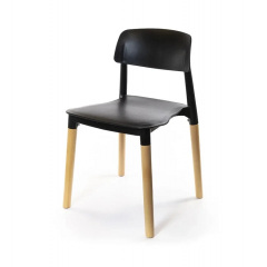 Стілець АКЛАС Фредо EX Чорний Хуст