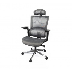 Крісло АКЛАС Кантос Lux MB Сірий (Темно-сірий) Вінниця
