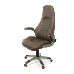 Крісло АКЛАС Лоренсо TILT Коричневий (Wax PU 421 темно-коричневий) Кобыжча