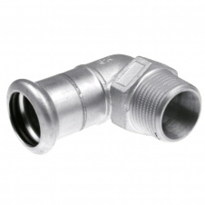 Коліно з зовнішньою різьбою KAN-therm Inox 15 x 1/2" (1609070000)