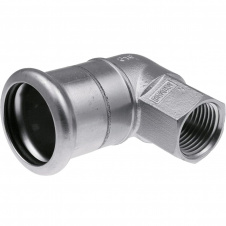 Фото - Коліно з внутрішньою різьбою KAN-therm Inox 35 x 1/2" (1609068011) Коліно з внутрішньою різьбою KAN-therm Inox 35 x 1/2" (1609068011)