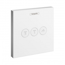 Перемикач потоків для душу Hansgrohe ShowerSelect 3 клавіші, білий матовий (15764700)