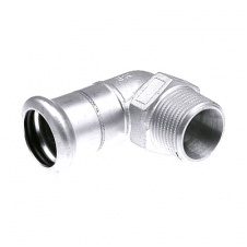 Коліно з зовнішньою різьбою KAN-therm Inox 28 x 1" (1609070005)