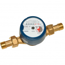 Лічильник води B Meters зі штуцерами GSD8-I R 100 Ø1/2" ХВ 0°С-50°С Qn= 2,5 м³/г