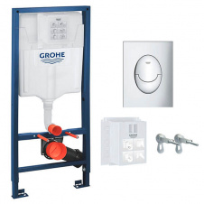 Інсталяція для підвісного унітазу 3 в 1 Grohe Rapid SL + кнопка Skate Air S