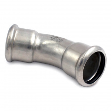 Коліно нержавіюче RM Inoxpres 181/450 Ø76,1 45° ВВ