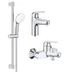 Набір змішувачів для ванни 3 в 1 Grohe Euroeco New хром (UA123226M0) Ладан