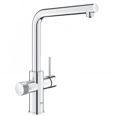 Змішувач для кухні Grohe Blue Pure Minta з подачею технічної і фільтрованої води, хром (30588000) Ковель
