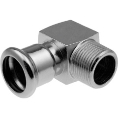 Коліно з зовнішньою різьбою Kan-therm коротке 15xR3/8 (1509070013) Червоноград